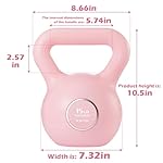 KHTO Kettlebells Fitness Exercise-Pink Strength Training Kettlebell Sets,Dumbbell Weights for Home Gym Equipment - Image 3