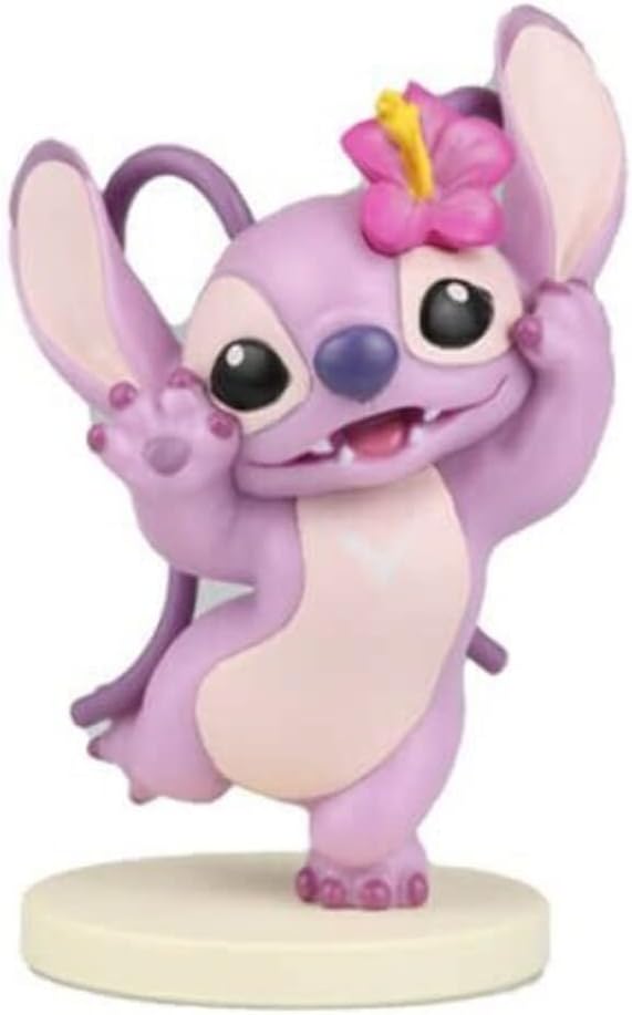 Enesco Stitch Angel avec Fleur Lilo et Stitch 7,5 cm, 76780016339