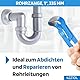SW-Stahl 42210L Rohrzange 1 Zoll 335 mm I Rohrzange S Maul I Abrutschschutz Klempner Zange geschmiedet und lackiert I Rohrinstallation I blaue Rohrzange groß I Rohrzange für Armaturen