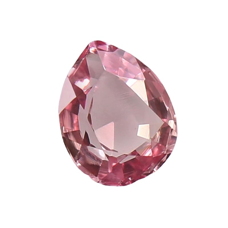 Saphir Padparadscha naturel poire taille brillante gemme fabrication bijoux