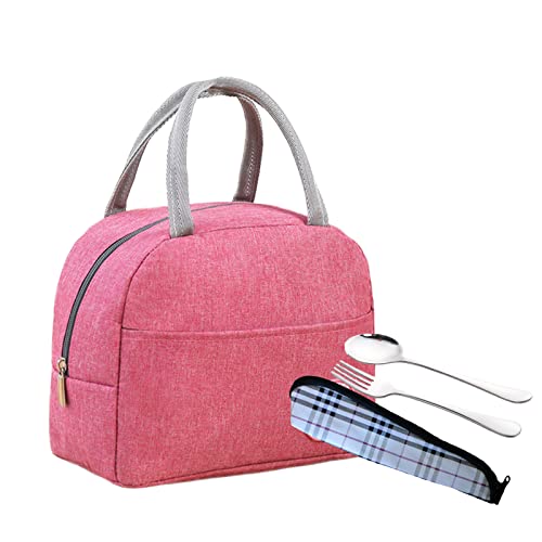 LUNALING Bolsas Térmicas Porta Alimentos. Bolsas de Aislamiento refrigerada para camping / trabajo / escuela. Una pequeña bolsa de almuerzo adecuada para mujeres / estudiantes Cover