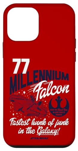 Coque iPhone 12 mini Star Wars Millennium Falcon antichoc rouge