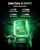 BMAX Win11 Pro Mini PC Intel Core i5-8257U (maks. 3,9 GHz, 4C/8T, najlepszy 3500 U/N97), 16 GB DDR4 512 GB M.2 SSD, mini komputer stacjonarny, 4K przy 60 Hz DP HDMI Dual Display WiFi 6/BT5.2, USBx4