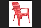 Adams Patio Furniture 8460-26-3731 Cherry Red Kids Chair (Pack of 1)