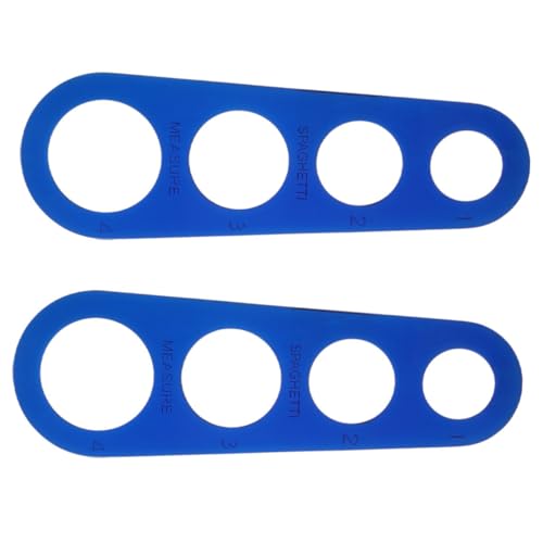 Alipis 2 pièces Outil de Mesure Spaghettis Acier Inoxydable Règle de Portion de Pâtes Pratique Gadget de Cuisine pour Cuisson Précise