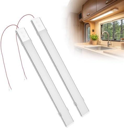2 x LED Interior Light 12 V LED Bar with Memory Function, Adjusta...