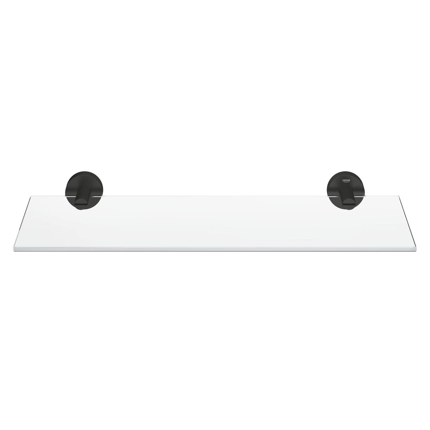 GROHE Start Quickfix - Repisa de cristal 530 mm, Negro Mate 412022430