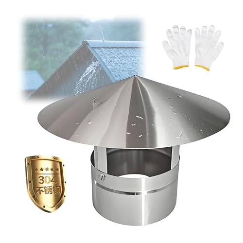 Caperuza de ventilación de acero inoxidable 304 para tubo de estufa 2