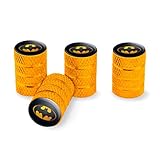 The Flash Batman Logo Valve Stem Caps for Tire Rim Wheel Aluminum - Yellow