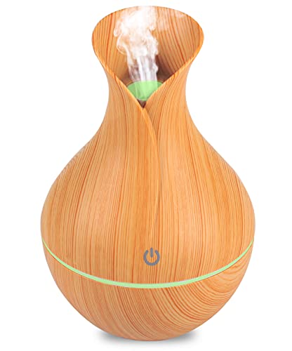 Umidificador De Ar Purificador Difusor de Aroma Usb Led Rgb 7 Cores Portátil (Bege)