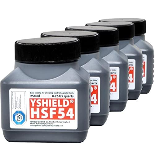 WOREMOR HF + LF EMF Shielding Paint 4 x 250ml Paint HSF54, MAX54, PRO54, HSF64 for Shielding Against EMF Radiation