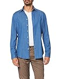Seidensticker Herren Slim Langarm mit Kent Kragen Soft Denim Smart Business Jeanshemd, Blau (Blau 14), Kragenweite: 39 cm