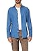 Seidensticker Slim Maniche Lunghe con Colletto Kent Soft Denim Smart Business Camicia Jeans, Blu (Blau 14), 40 Uomo
