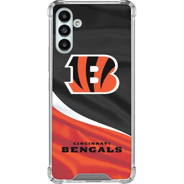 Skinit Clear Phone Case Compatible with Galaxy A13 5G - Officially Licensed NFL Cincinnati Bengals Design