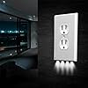 2 Pack - Wall Plate Night Light - Hello Light - LED Night Lights Built ...