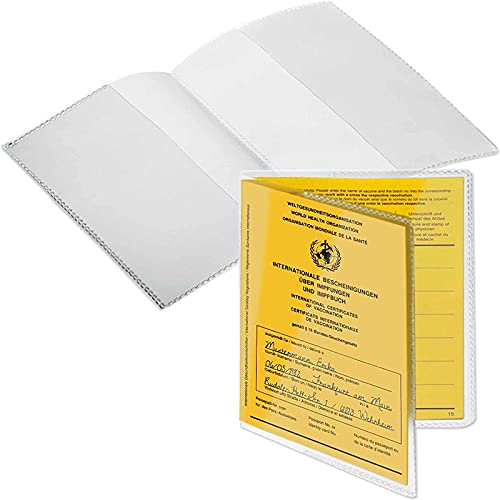 Preisvergleich Produktbild AFSDF Impfpass hülleImpfzertifikat Standard, Impfzertifikat, Internationales Impfzertifikat für Erwachsene und Kinder
