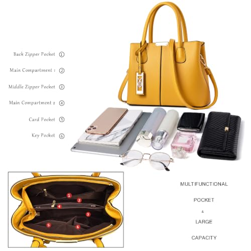 Bolso de cuero para mujer CHICAROUSAL cruzado y tote miniatura 6