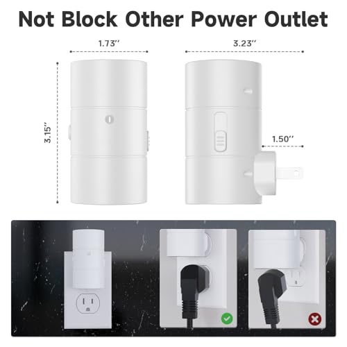 Image of NIORSUN Night Lights Plug into Wall, Dimmable with 3 Color Modes & Auto On /Off Sensor, Ultra-Slim Nightlight for Hallway, Bathroom, Bedroom, Nursery, Kitchen (6 Pack, White)