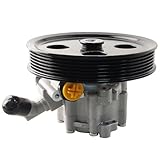 MACAX Power Steering Pump 52059899AE with Pulley Compatible with Jeep Wrangler 2007-2011 3.8L V6 Replaces 20-1001 96-1001 63173N 6136PX 52059899AD