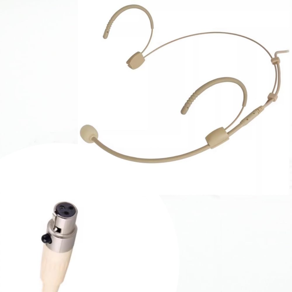 Lot de 2 microphones à suspendre pour casque - Profil bas - Léger - Compatible avec le système sans fil AKG