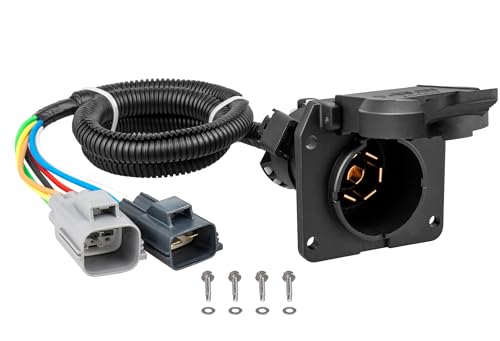 Oyviny 7 Way RV Blade Trailer Wiring 56443 Fits for 2020-2024 Ford F-250, F-350, F-450, F550, F650, Factory Tow Package Required by Oyviny - Used condition - US$30.23