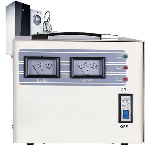 Exoticablend Stabilizzatore Di Tensione Voltage Stabilizer 220V Regolatore Alimentazione Ca Monofase Automatico Adatto Per Elettrodomestici Instabili,2Kva