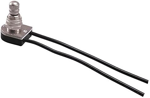 Turn Knob - On/Off Canopy Switch - Nickel - 6 Amp - 125 Volt - PLT 55-3309-20