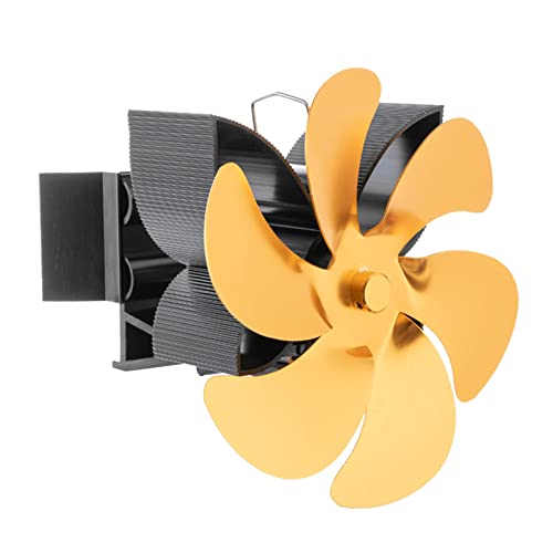 figatia Ventilador de Fogão de 3 Lâminas Movido a Calor para/queimador de /, Prata09