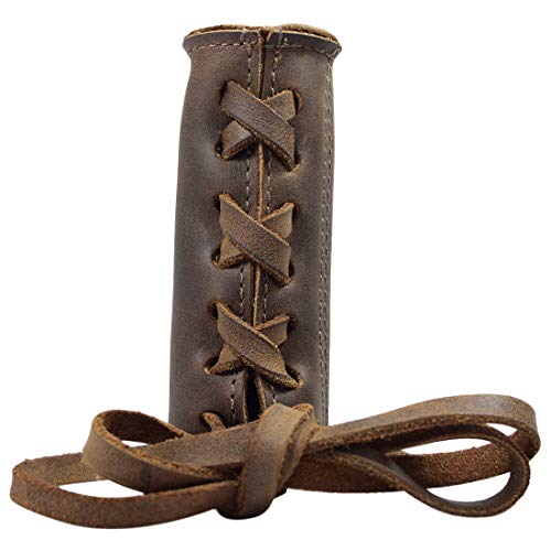 Hide & Drink, Leather Bike Handlebar Grips (2 Pack) / Bicycle / Hand Grips / Protection For Bikers / Comfortable Handle Bar, Handmade :: Bourbon Brown #TOP28