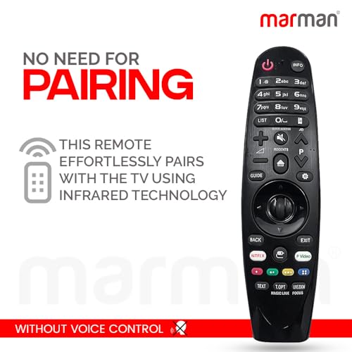 Image of marman Compatible with LG Tv Magic Remote Control Original Model AN-MR18BA Suitable for Smart 4K UHD OLED Android Television Non Voice Command and Without Pointer & Scrolling Function