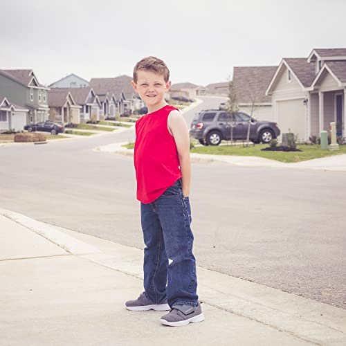 Boyoo Multi Pack Youth Tank Tops Active Athletic Performance T Shirts Sleeveless Undershirts For 15-16 Years Big Boys #TOP3