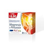 Magnesio Potassio Act, Integratore alimentare a base di Magnesio, Potassio e Vitamina C al Gusto Agrumi - Confezione da 14 Bustine