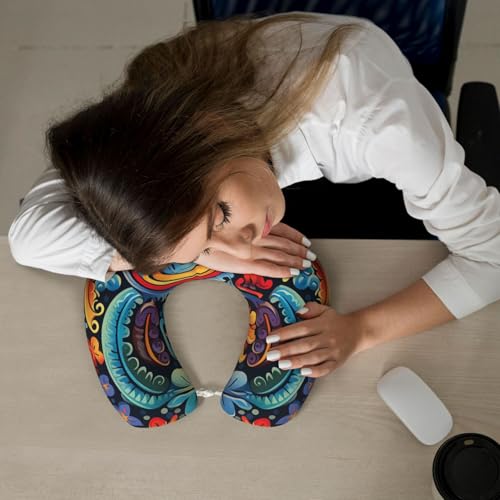Almohada cervical de espuma viscoelástica negra única miniatura 7