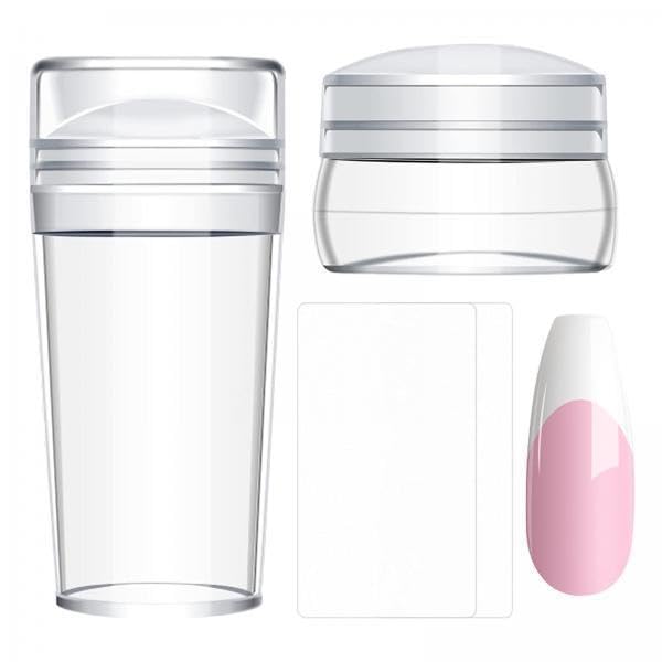 Bnf® 6x4 Pieces French Nail Stamper Clear Silicone Stamping Professional Detachable Health & Beauty Nail Care Manicure & Pedicure Nail Art Accessories-image-32