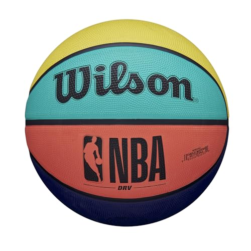 Image of WILSON NBA DRV Alternating Outdoor Basketball - Multicolored, Size 7-29.5 inch