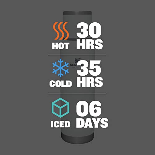 Image of Stanley Adventure-To-Go Vacuum Bottle 1.4 qt | Wide Mouth with Leakproof Cup Lid | Keep Drinks Hot or Cold | Packable for Travel | Insulated Stainless Steel Thermal Bottle | BPA-Free | Polar