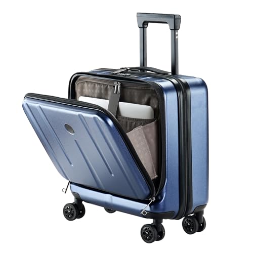 Kaleenie 16" Carry On Briefcase Luggage 2 Laptop