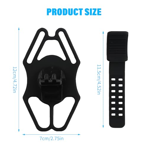 Amexo Soporte Móvil Universal, Soporte de Silicona para Teléfono Móvil en Manillar de Bicicleta, Moto y más - imagen 2