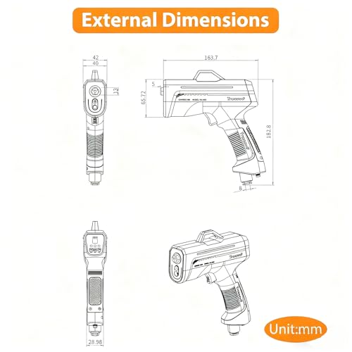 Pistola de aire ionizante para eliminación estática PulseType miniatura 2