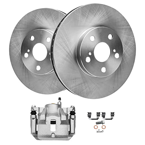 Image of Detroit Axle - Front Disc Brake Rotors Driver Side Brake Caliper