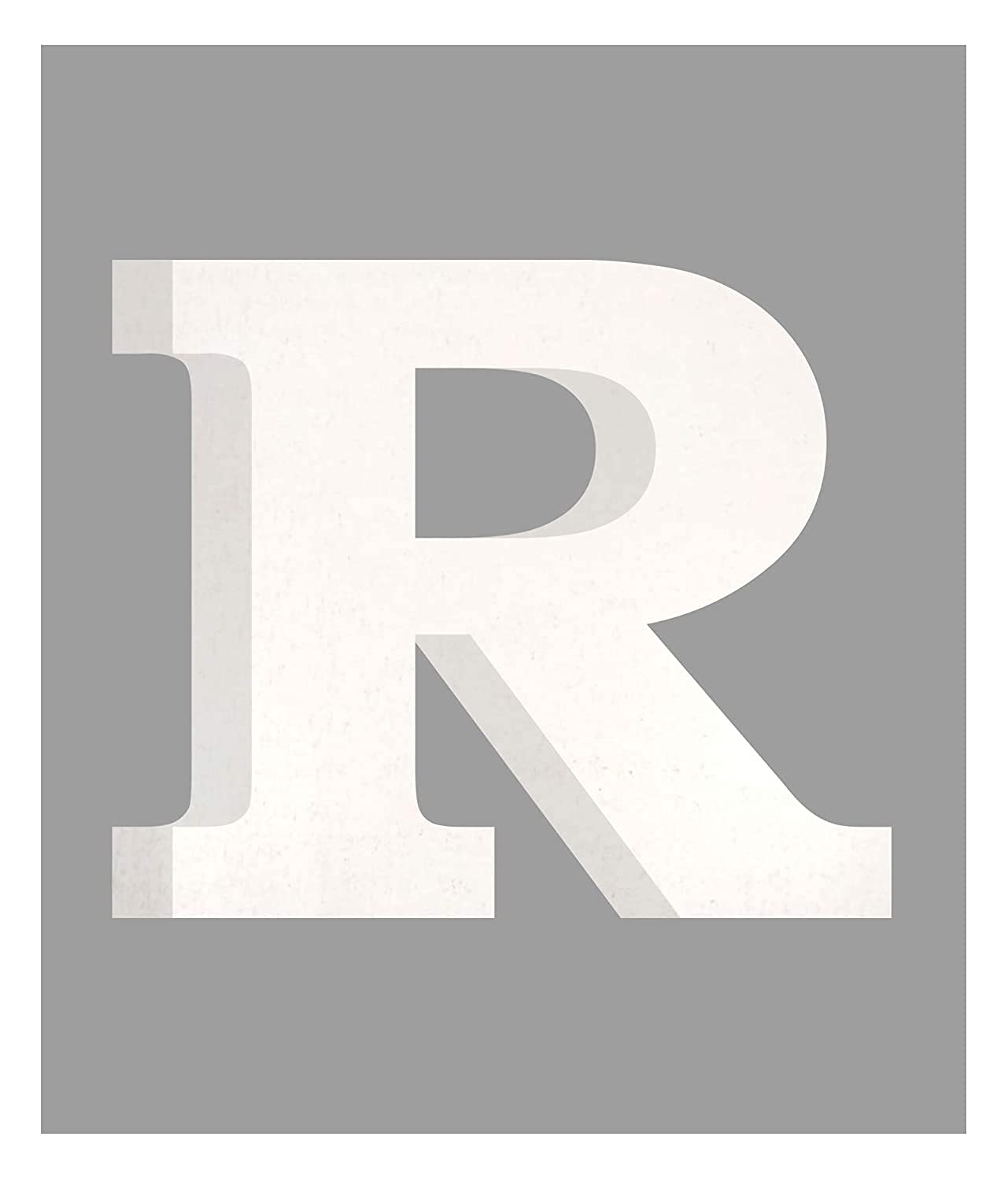 AM Designs AmericanElm 5 Inch White R Letter- English Upper Case ...