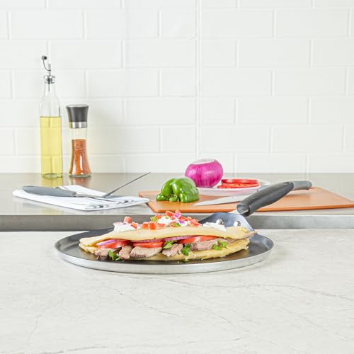 Restaurantware Nonstick Griddle 1 Count 12 x 12 Inch Aluminum Nonstick Frying Griddle With Bakelite Handle - Square Frying Pan With Even Heating - Black Cooking Surface For Home Kitchens by Restaurantware - Used condition - Image 6