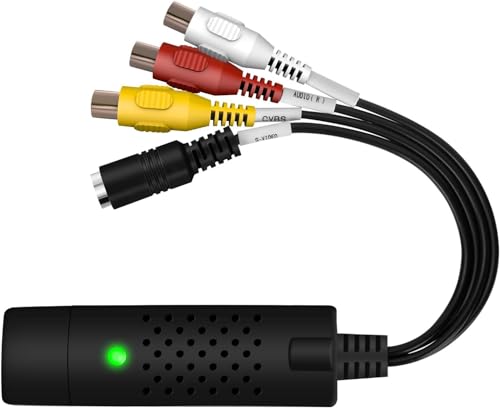 VIXLW Video Capture Card, RCA to USB Video Capture Device, USB 2.0 VHS to Digital Converter, Video Converter, Convert VCR to Digital from VHS Mini DV Hi8 DVD for MAC/PC by VIXLW - Image 9