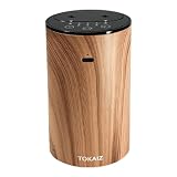 TOKAIZ アロマディフューザー 水なし 【朝・夜香りが切り替えできる】デュアル噴霧式 コードレス アロマ コンパクト 小型 静音 タイマー機能 usb充電式 ディフューザー 玄関 寝室 車用 オフィス TAD-003 (メープル)