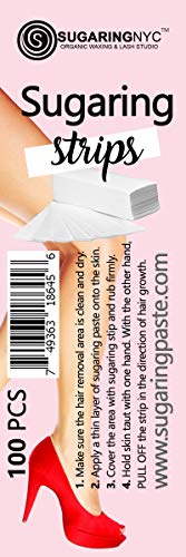 Sugaring NYC Waxing Strips for Soft Sugaring Paste - Ideal for Legs, Arms, Chest