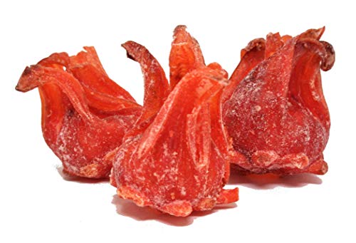 Flor de hibisco confitada seca 3.3 lbs bolsa a granel miniatura 1