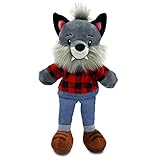 Plushible Animal Hand Puppets - Puppet for Kids, Toddlers, Babies - Fits Small & Large Size Hands - Teaching, Therapy, Theater Show Time Full Body Puppet with Legs - Girl & Boy Plush Toy - Wolf