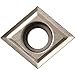 Kyocera CCGT 3251 TN60 Grade Uncoated Cermet, 7 Degree, Diamond, Positive Rake Angle, Neutral Turning Insert for Continuous and Medium in (P) Carbon/Alloy Steel (10 Pieces)