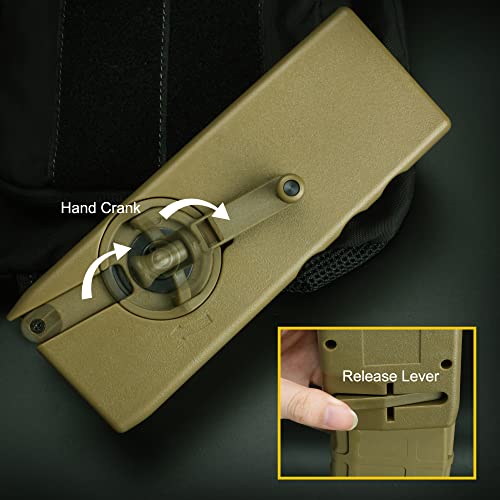 Actionunion Airsoft Tactical Speed Loader For Hand Crank Magazine Quick Loader 1000 Rounds… (Tan) #TOP5