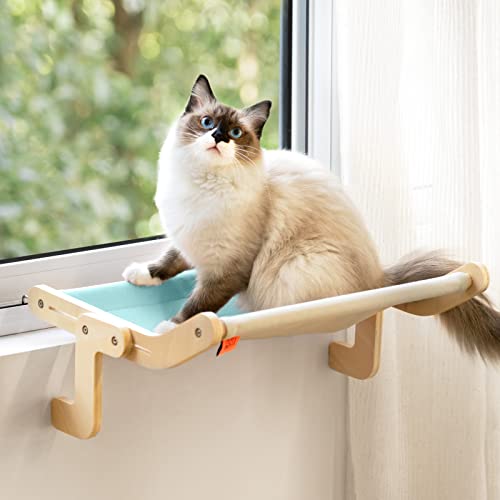 Cat Window Perch Cat Window Hammock Seat For Indoor Cats Sturdy Adjustable Durable Steady Cat Bed Providing All-Around Sunbath Space Saving Washable Holds Up To 40 Lbs #TOP12